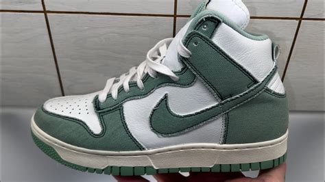 nike dunks high enamel green